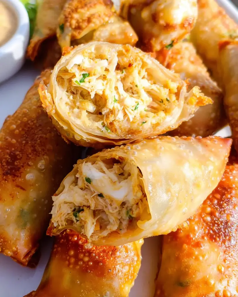 Crab Cake Egg Rolls