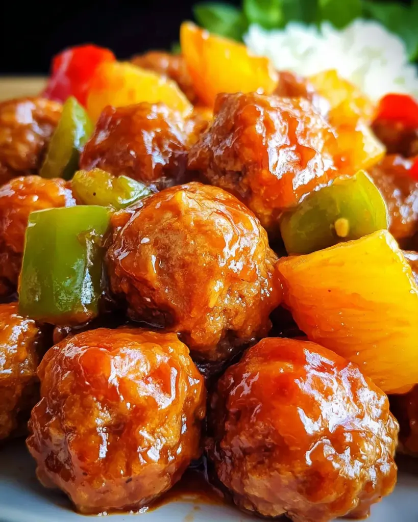 Crock Pot Sweet and Sour Meatballs