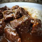 Crockpot Beef Tips & Gravy