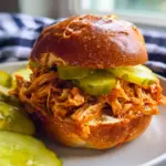 Crockpot Hot Honey Chicken Sandwich