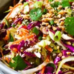 Easy Crunchy Asian Slaw (w/ BEST Asian Dressing!)