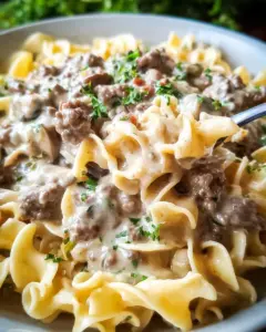 Easy Ground Beef Stroganoff