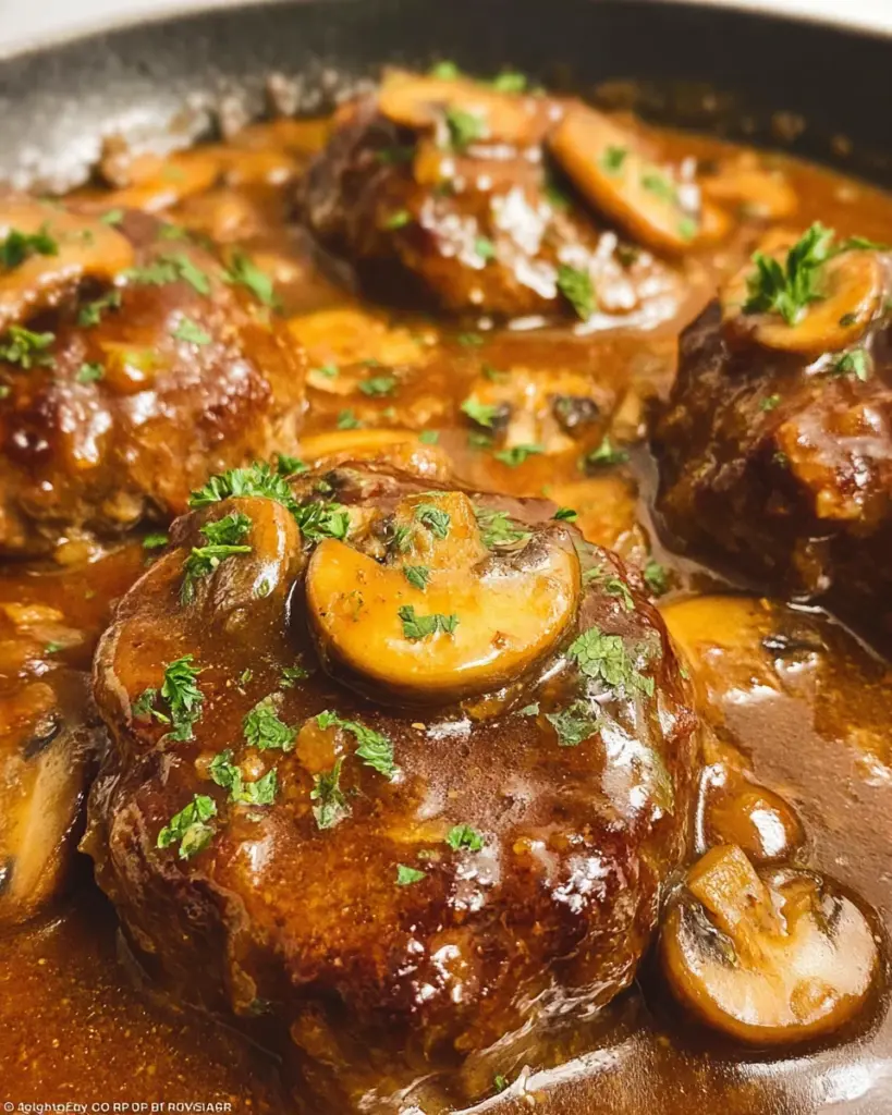 Easy Salisbury Steak Recipe with Mushroom Gravy