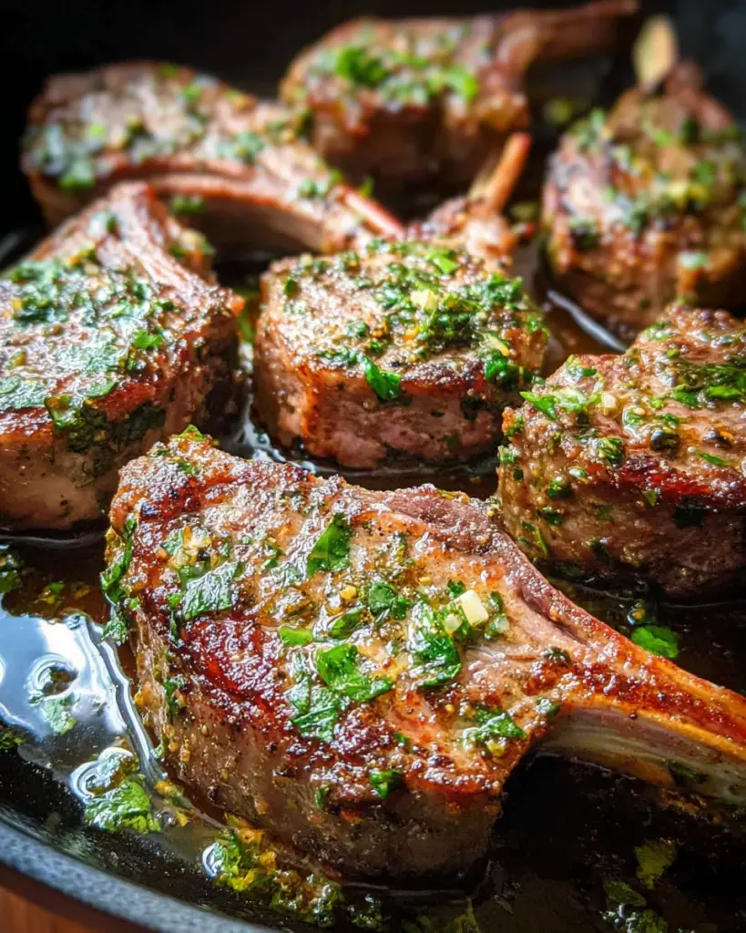 Garlic and Herb Crusted Lamb Chops Recipe