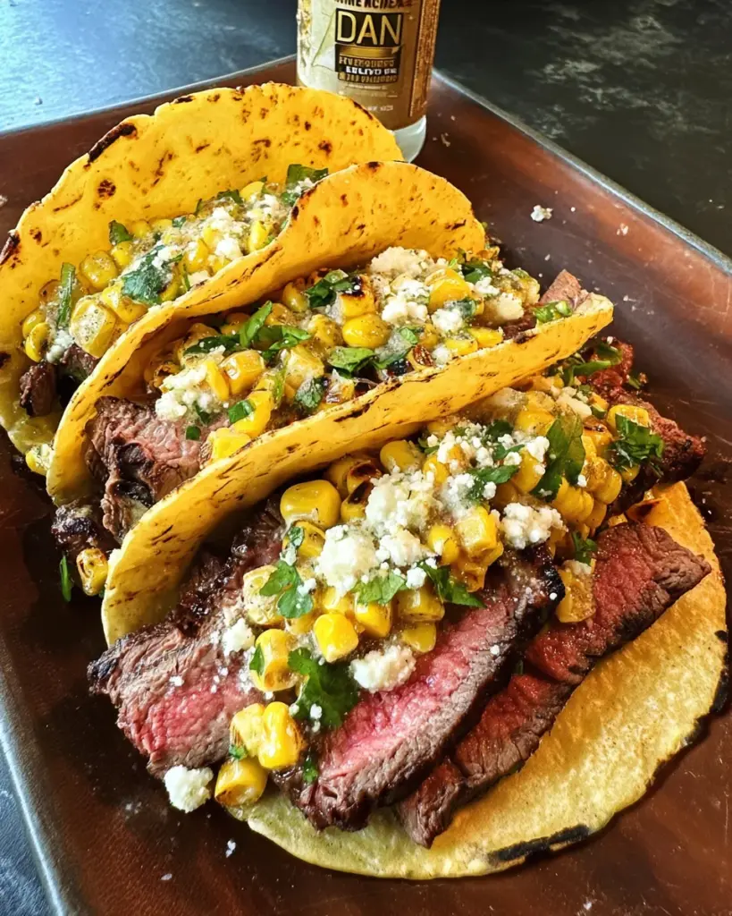 Grilled Elote Steak Tacos