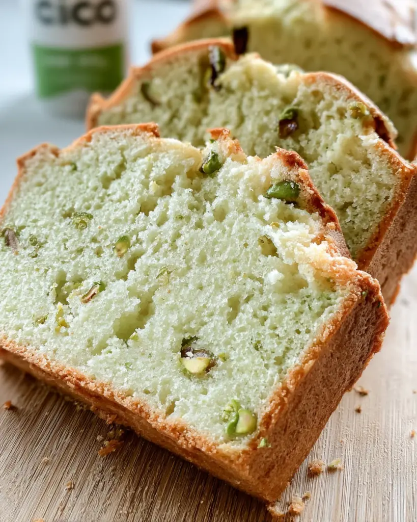 Pistachio Pudding Bread