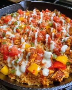 Queso Salsa Chicken & Rice