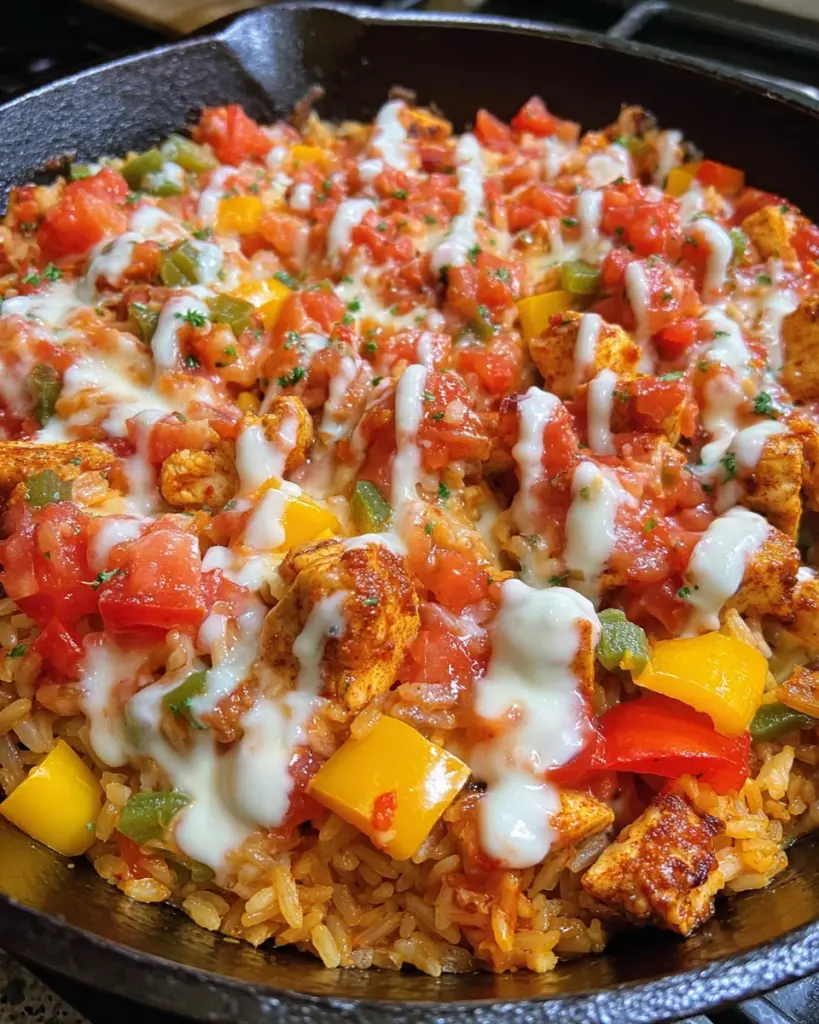 Queso Salsa Chicken & Rice