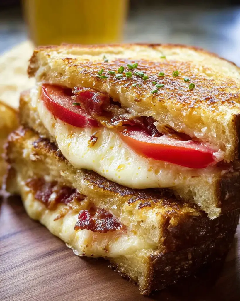 Roasted Garlic Grilled Cheese