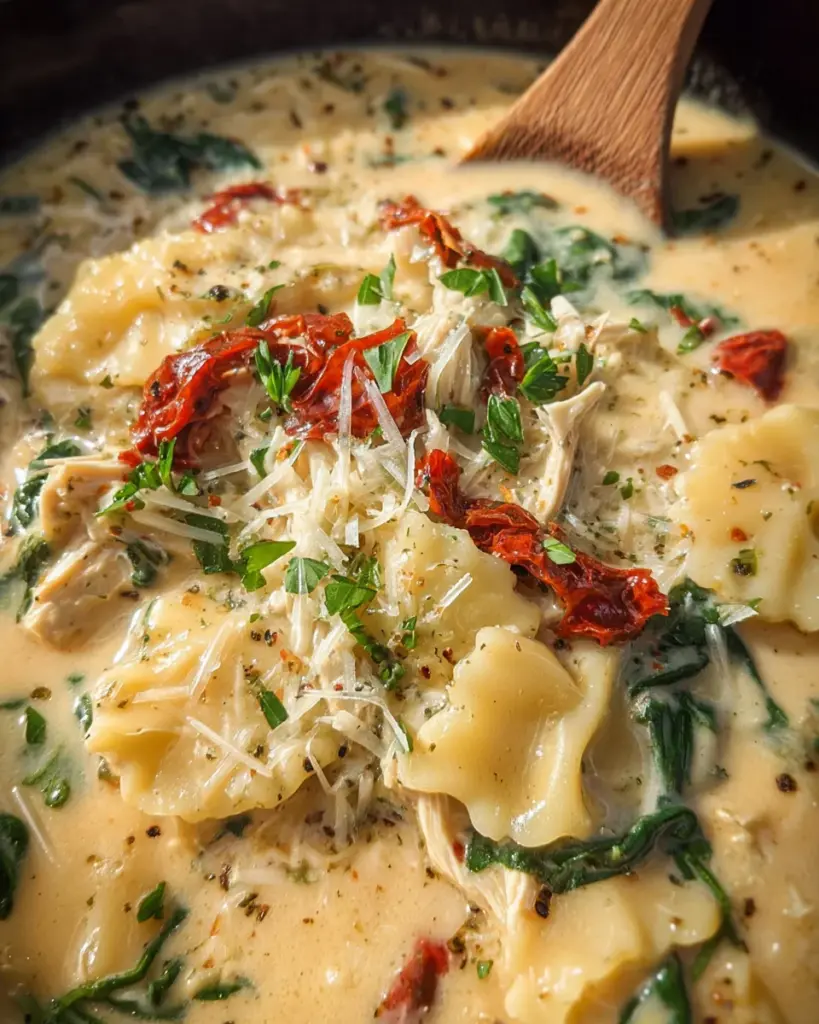 Slow Cooker White Lasagna Soup