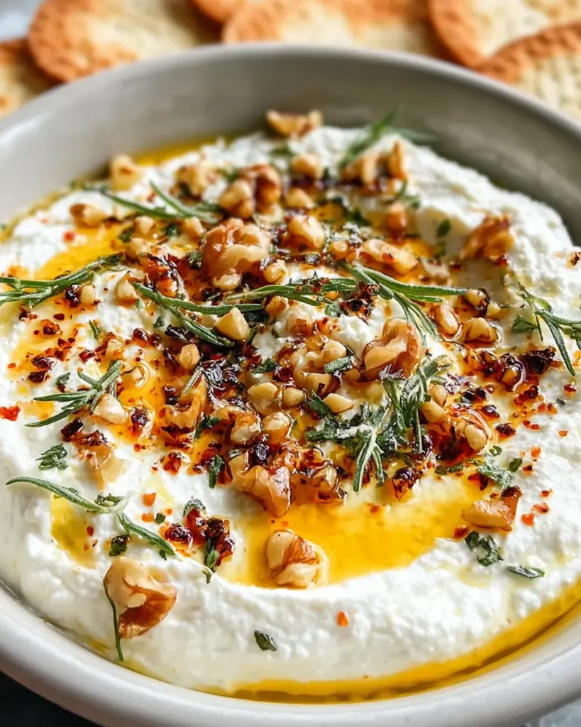 Spicy Ricotta Dip with Hot Honey