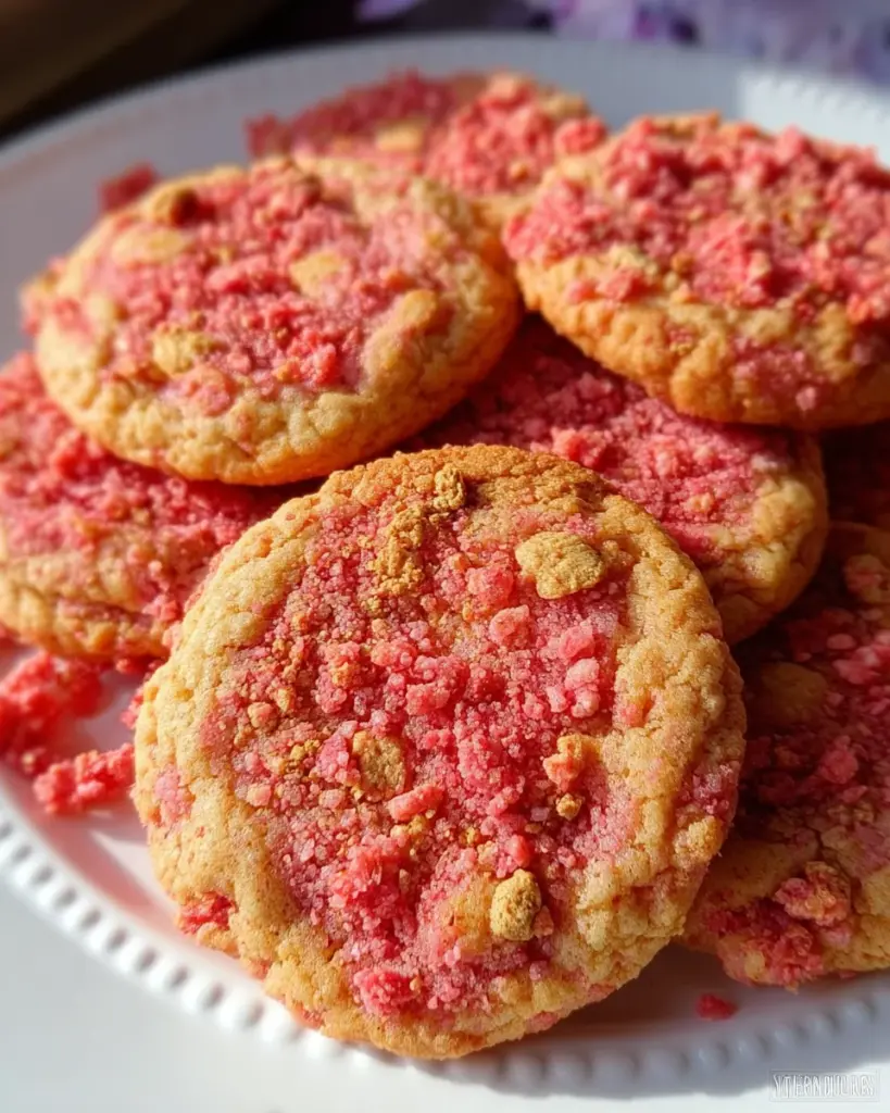 Strawberry Crunch Cookies