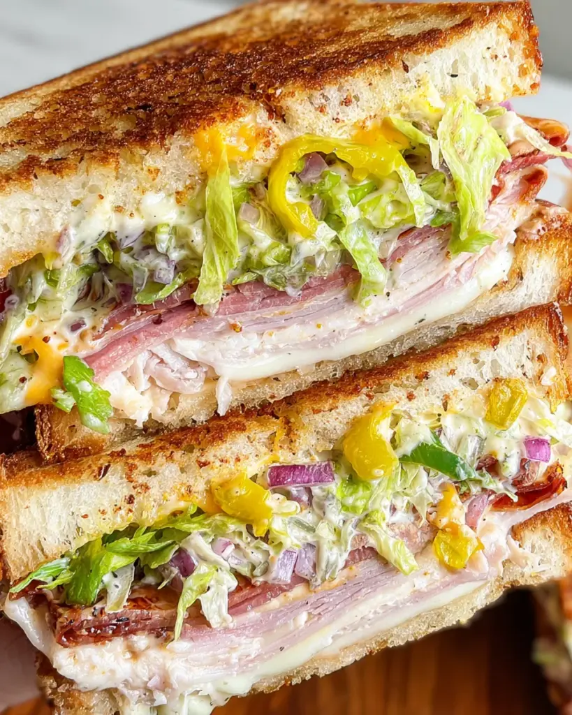 Viral Grinder Grilled Cheese Sandwich