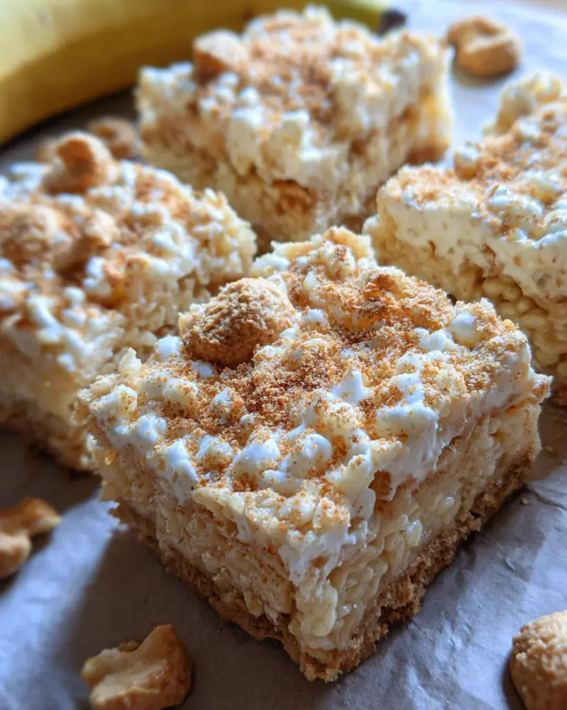 Banana Pudding Rice Krispie Treats