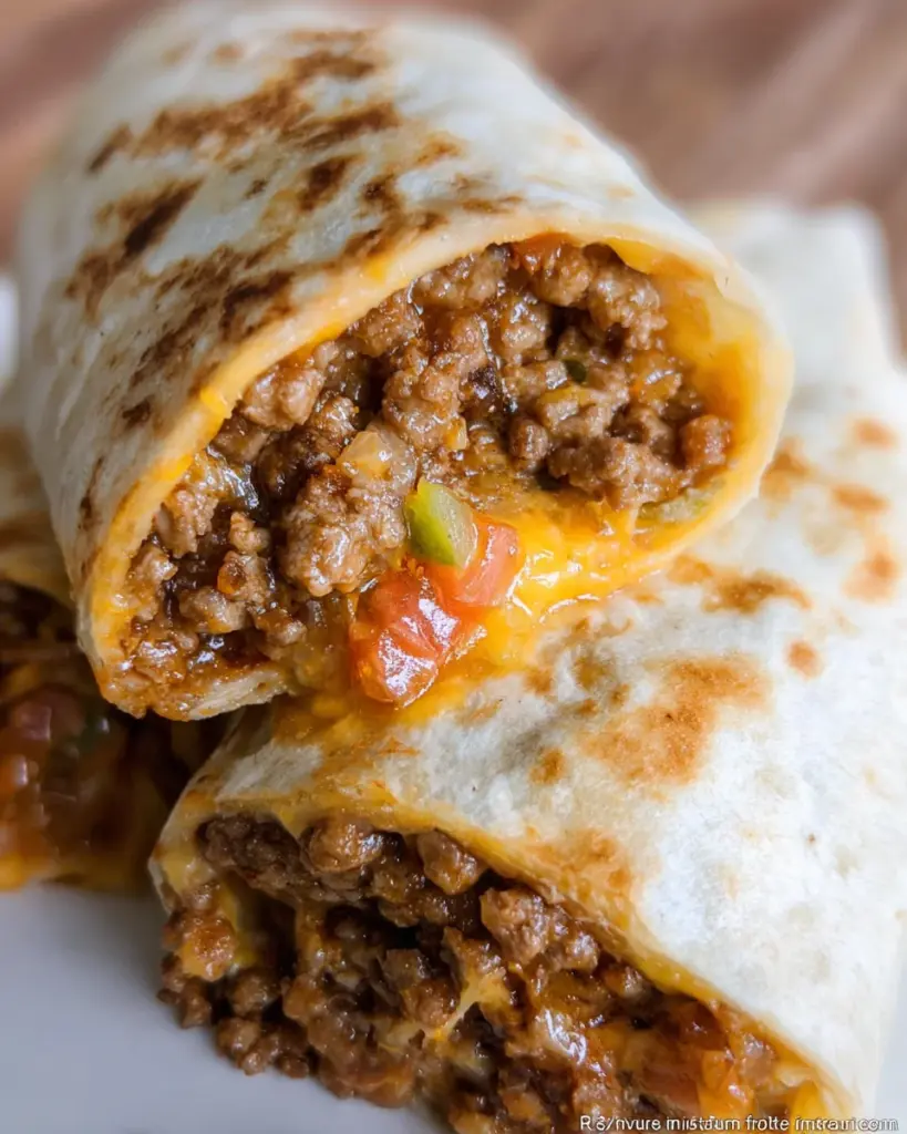 Beef and Cheese Burritos