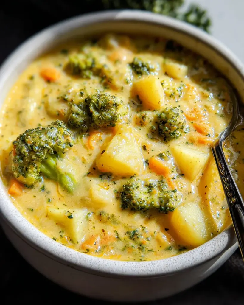 Broccoli Potato Cheese Soup Recipe