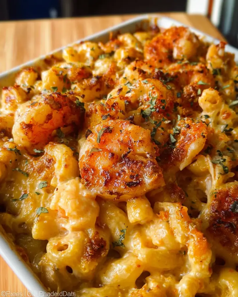 Cajun Shrimp and Crab Mac and Cheese