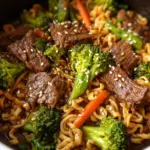 Crock Pot Beef and Broccoli Ramen