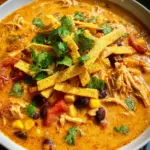 Crock Pot Creamy Chicken Tortilla Soup