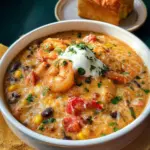 Easy Creamy Seafood and Shrimp Chili