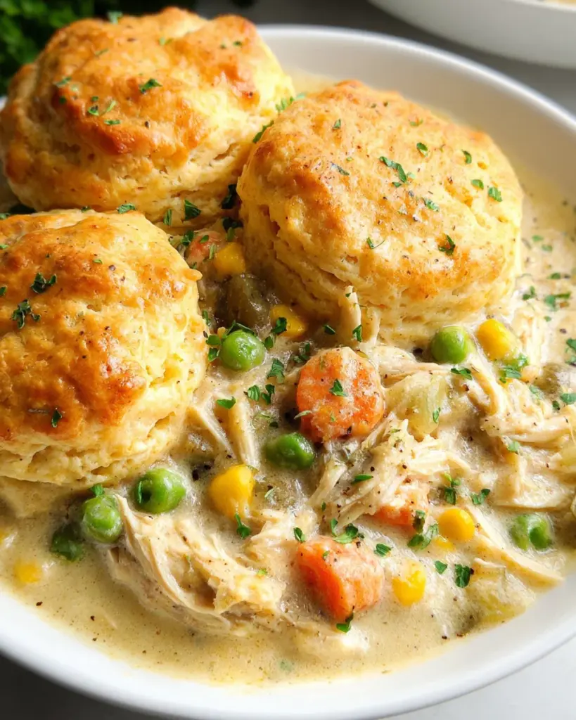 Easy Slow Cooker Chicken Pot Pie