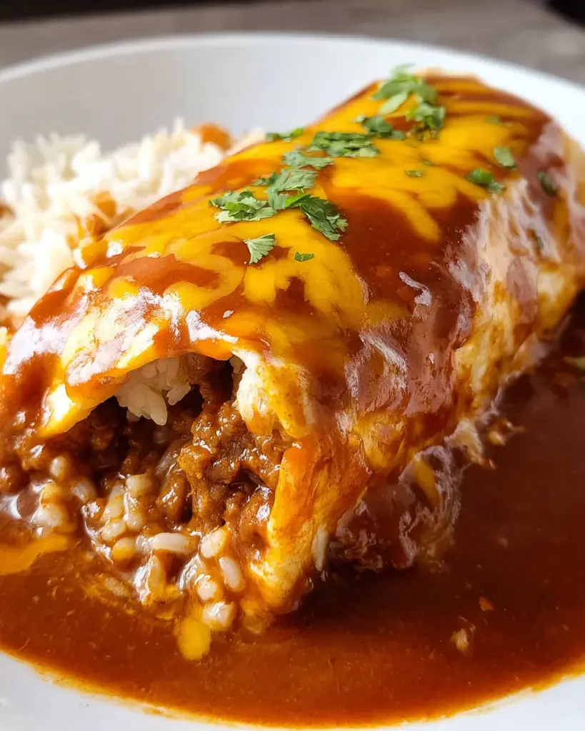 Ground Beef Wet Burrito