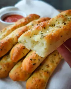 Homemade Garlic Butter Breadsticks