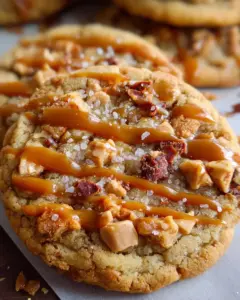 Salted Caramel Toffee Cookies!
