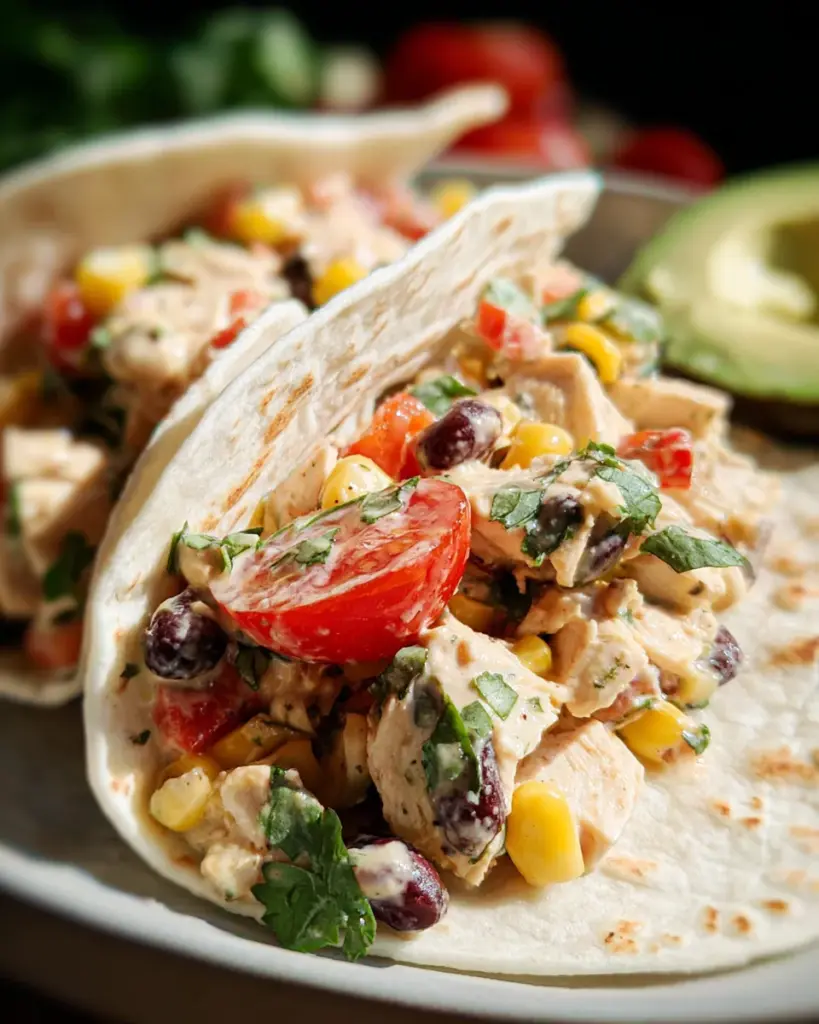 Southwest Chicken Salad Tacos Recipe