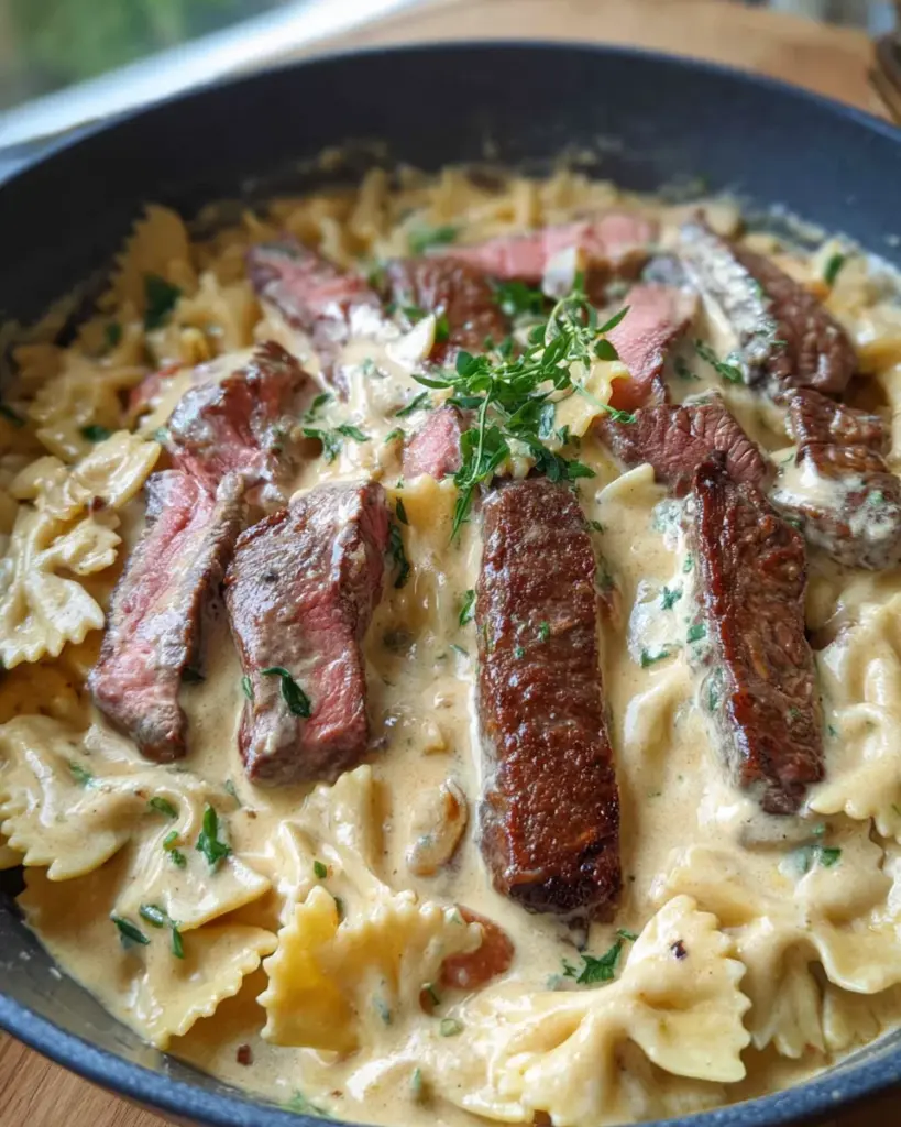Steak Pasta Alfredo