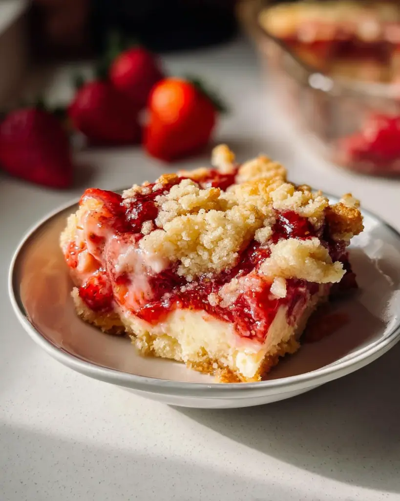 Strawberry Cheesecake Dump Cake