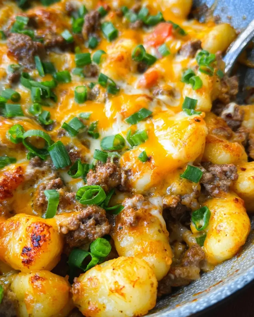 Easy Cheeseburger Gnocchi Skillet