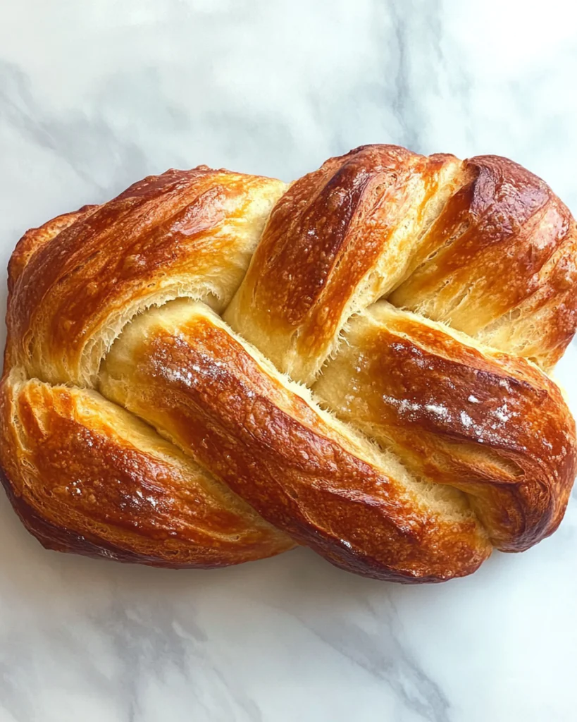Tender Braided Brioche Bread