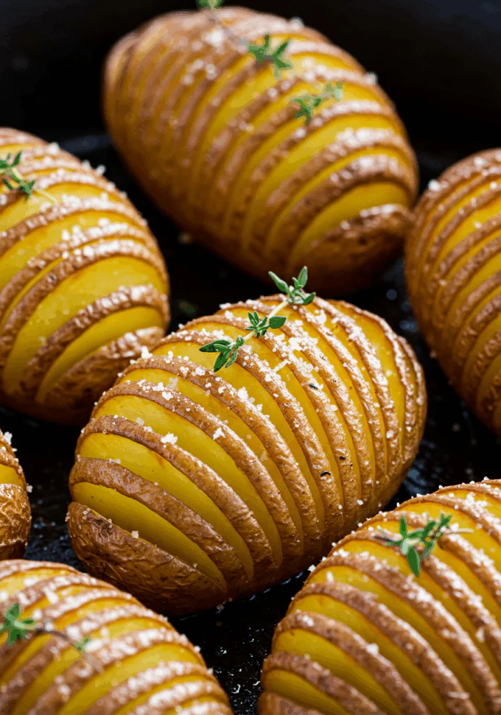 Air Fryer Hasselback Potatoes