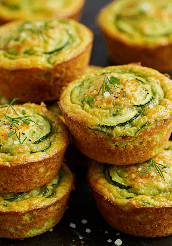 Crispy Parmesan Zucchini Potato Muffins