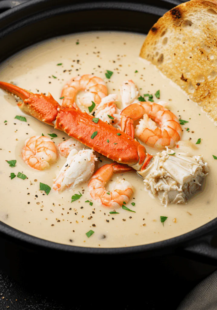 Creamy Crab and Shrimp Seafood Bisque