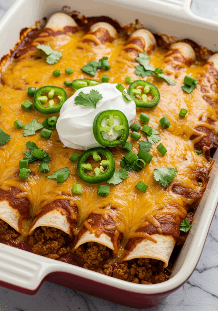 Ground Beef Enchiladas Recipe