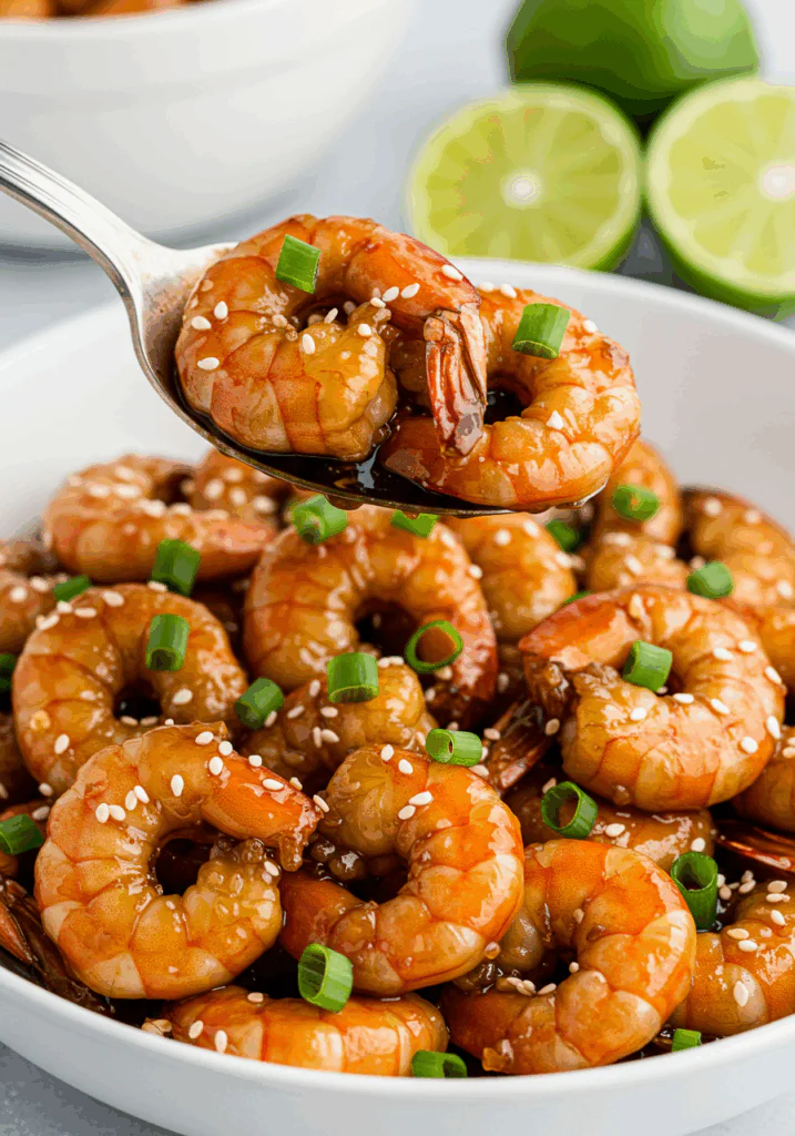 Sweet and Spicy Honey Sriracha Shrimp