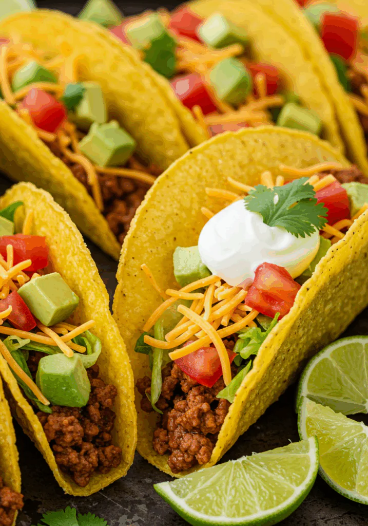 Crispy Baked Ground Beef Tacos