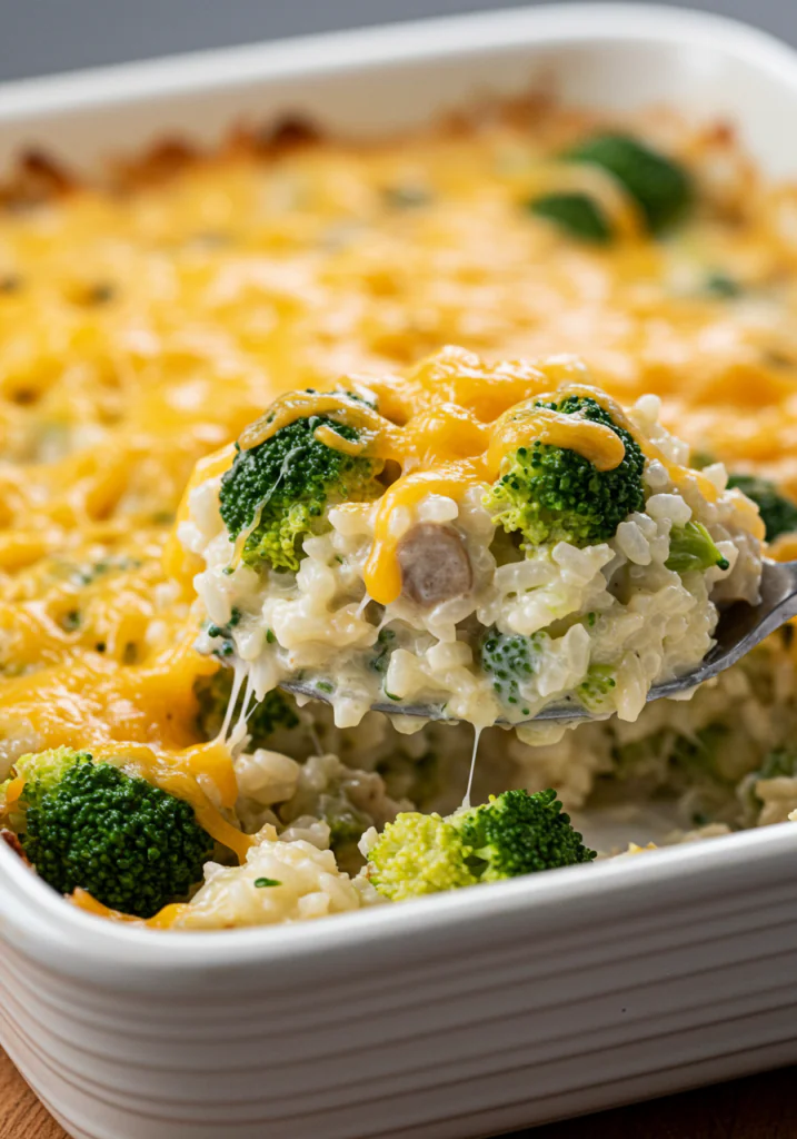 Easy Broccoli Rice Casserole