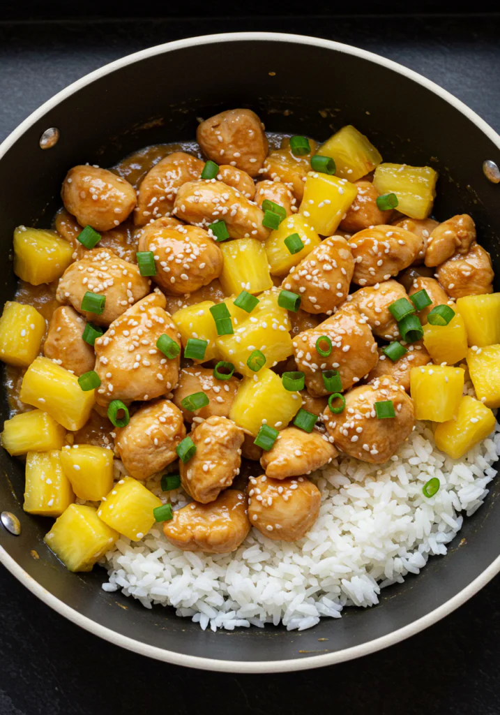 Sweet and Savory Pineapple Chicken and Rice