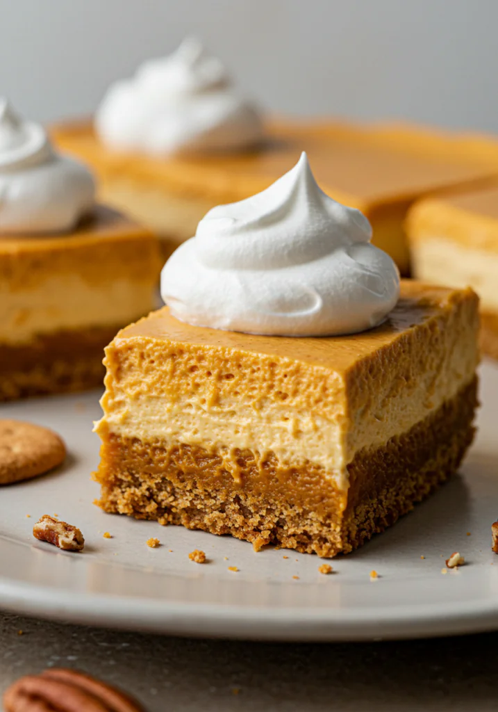 No Bake Pumpkin Cheesecake Bars