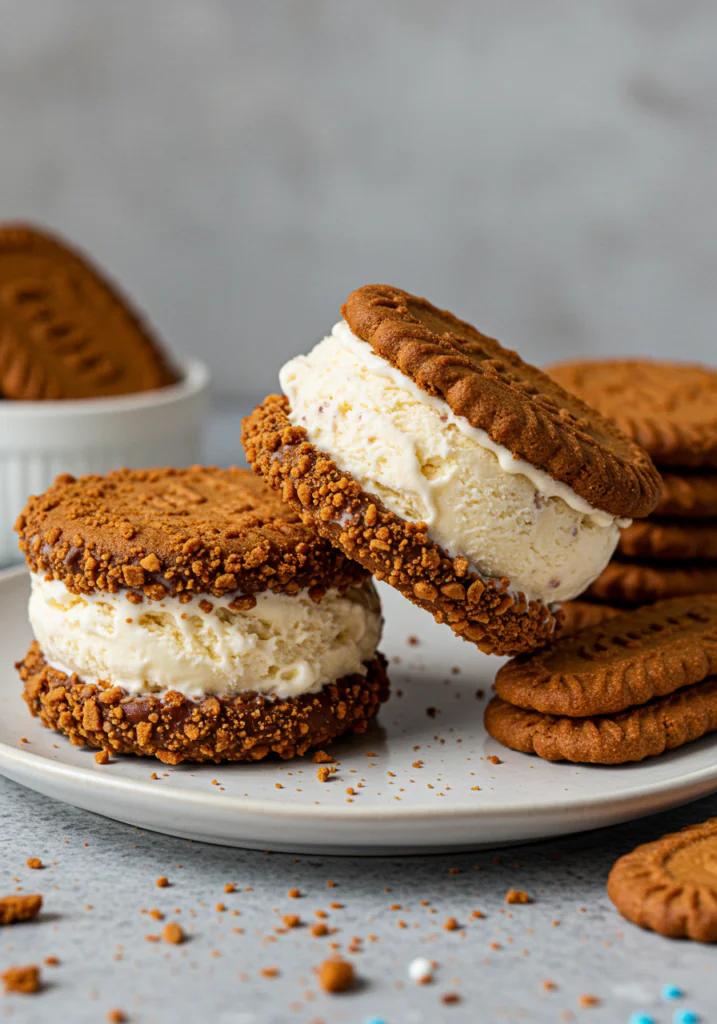 Biscoff Ice Cream Sandwiches