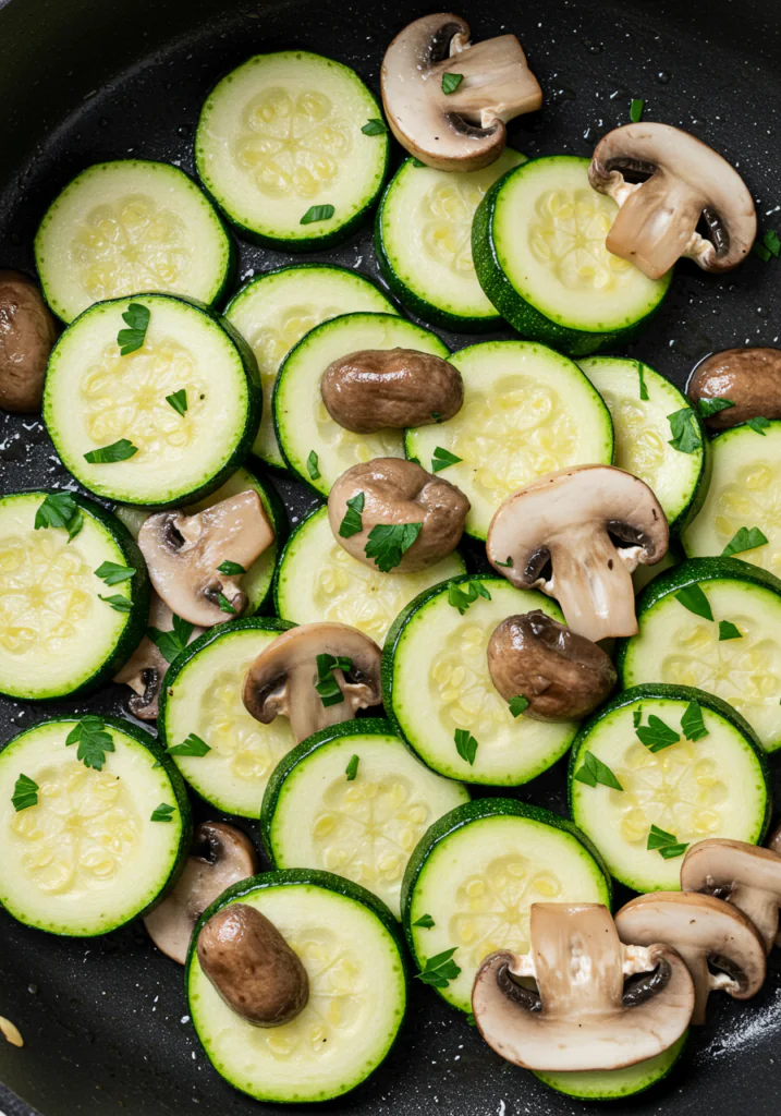 Low-Carb Sautéed Zucchini with Mushroom Recipe