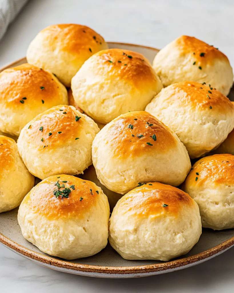Quick Cottage Cheese Rolls