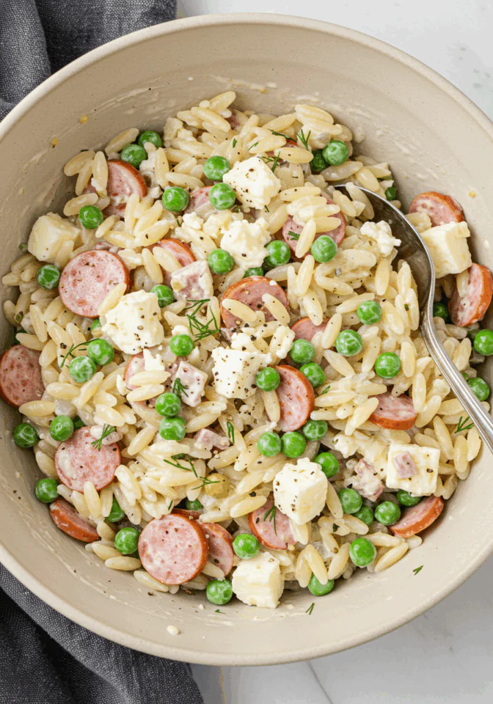 Savory Cottage Cheese Orzo