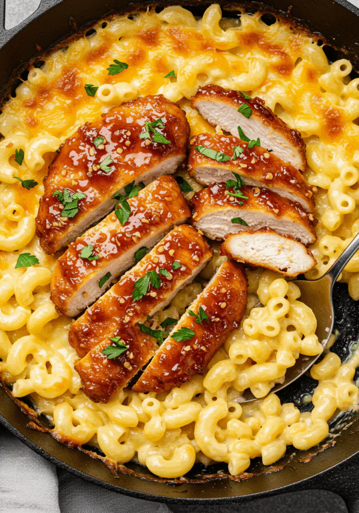 Honey Pepper Chicken Mac and Cheese