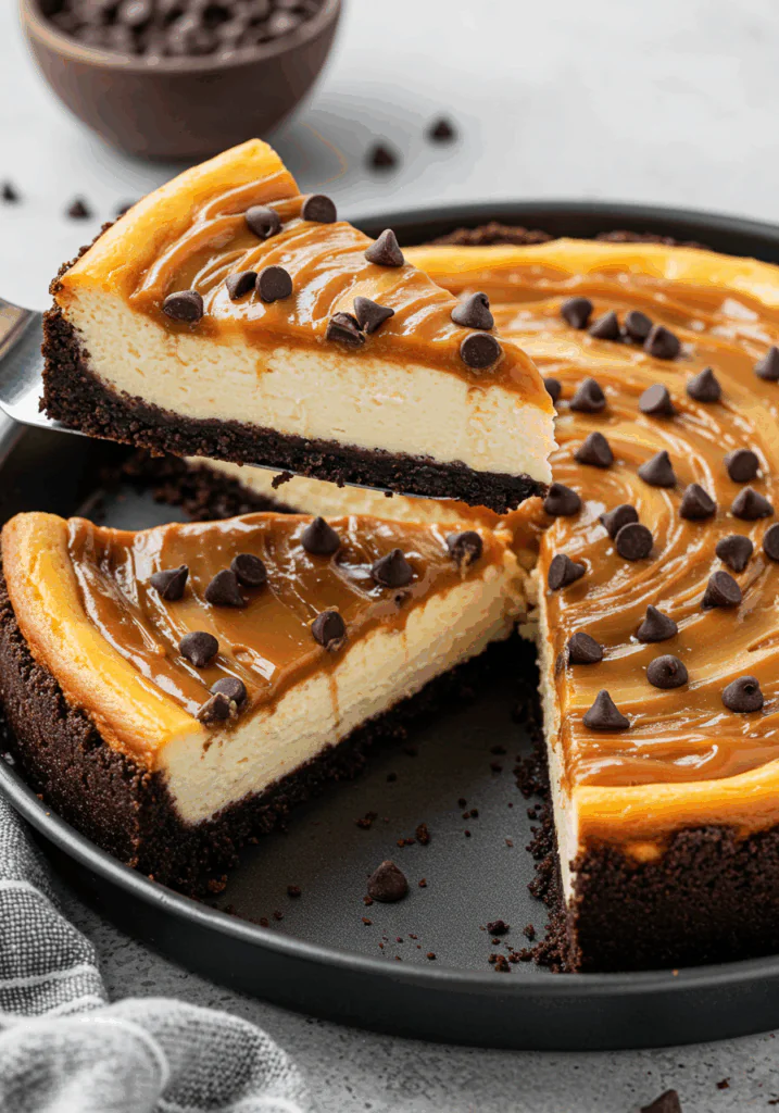 Turtle Brownie Cheesecake