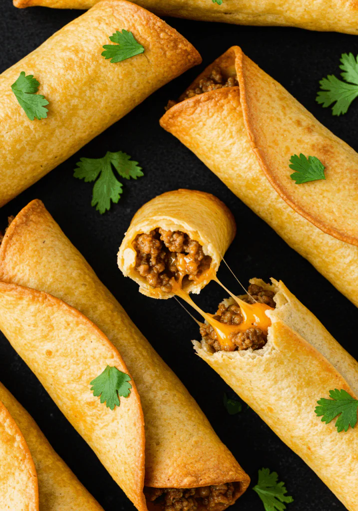 Crispy Beef Taquitos