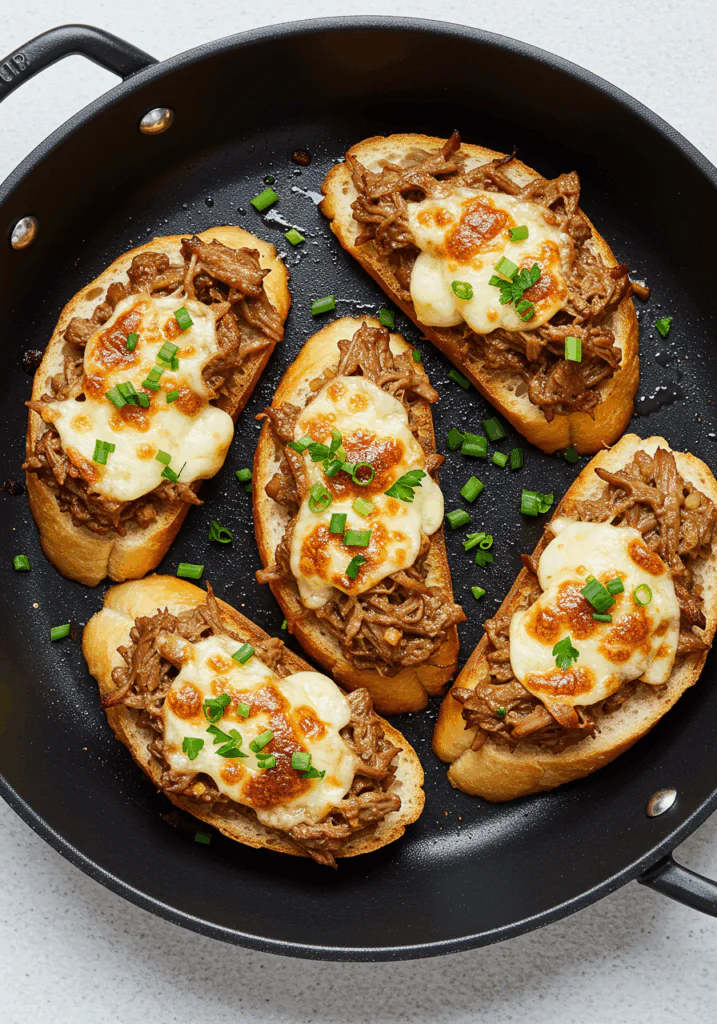 Steak And Cheese Garlic Toast